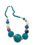 Collana con pietre colorate