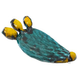 Pala di Fico d'india smaltata in ceramica siciliana con frutti