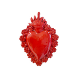 Ex Voto Cuore Sacro in Ceramica