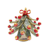 Albero di Natale con oro e madreperla altezza cm 10, 12 e 15