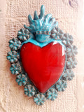 Ex Voto Cuore Sacro in Ceramica