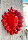 Ex Voto Cuore Sacro in Ceramica