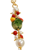 Bracciale fico d'India con perle