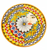 Grande piatto decorato siciliano diametro cm 45