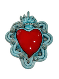 Ex Voto Cuore Sacro in Ceramica