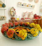 Centrotavola con limoni sfumati, vari colori