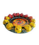 Centrotavola con limoni sfumati, vari colori