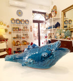 Balena blu in ceramica