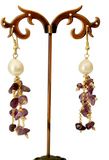 Set orecchini e collana in ametista