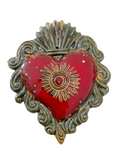 Ex Voto, cuore sacro in ceramica, vari colori