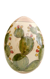 Uova pasquali in Ceramica madreperlati, decoro fico d'India, 3 misure
