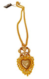 Collana con cuore sacro e corona