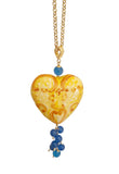 Collana con cuore sacro decorato