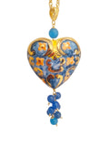 Collana con cuore sacro decorato