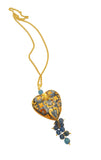 Collana con cuore sacro decorato
