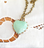 Collana con cuore sacro in tiffany