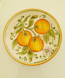 Piatto Arancia in ceramica di Caltagirone, varie misure