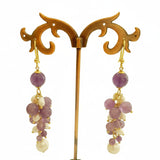 Set bracciale, orecchini e collana in ametista