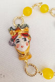 Bracciale con testa di moro, 2 versioni