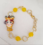Bracciale con testa di moro, 2 versioni