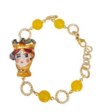 Bracciale con testa di moro, 2 versioni