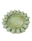 Centrotavola con limoni colore salvia, diametro 32 cm