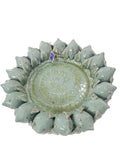 Centrotavola con limoni colore salvia, diametro 32 cm