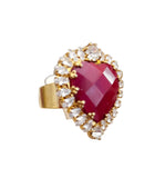 Anello cuore, unica tinta, vari colori