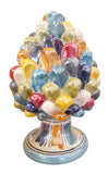 Pigna multicolor madreperlata con lustri preziosi h 6, h 8, h 10 o 15 cm