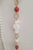 Collana lunga con cavalluccio in ceramica