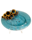 Piattino ovale con anemone