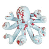 Polpo celeste e rosso in ceramica