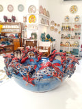 Centrotavola con barriera corallina blu e rosso