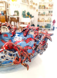 Centrotavola con barriera corallina blu e rosso