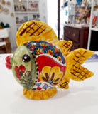 Pesce palla piatto in ceramica di Caltagirone