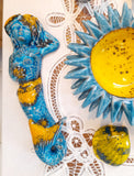 Sirena in ceramica da parete