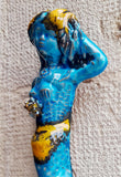Sirena in ceramica da parete