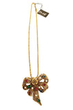 Collana con ciondolo fiocco