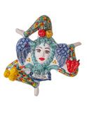 Trinacria da muro in ceramica di Caltagirone. Cm 30