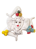 Trinacria da muro in ceramica di Caltagirone. Cm 30