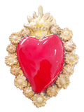 Ex Voto Cuore Sacro in Ceramica