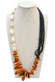 Collana e anello con ambra (set o singoli accessori)