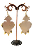 Orecchini cuori sacri con cristalli