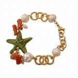 Bracciale con stella in ceramica