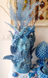Colapesce, scultura in ceramica artigianale h cm 43
