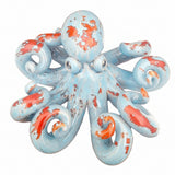 Polpo celeste e arancione in ceramica