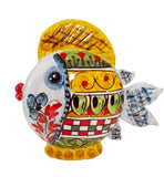 Pesce palla piatto in ceramica di Caltagirone