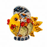 Pesce palla piatto in ceramica di Caltagirone