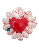 Cuore sacro in ceramica, ex voto vari colori
