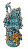 Bacco, scultura in ceramica artigianale h cm 48